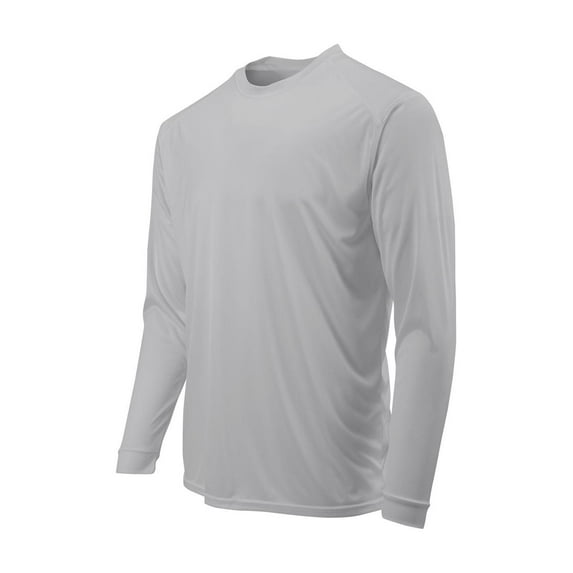 Paragon - Youth Long Islander Performance Long Sleeve T-Shirt - 218Y - Aluminum