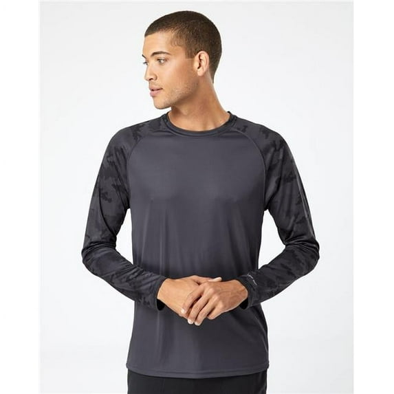 Paragon Cayman Performance Camo Colorblocked Long Sleeve T-Shirt