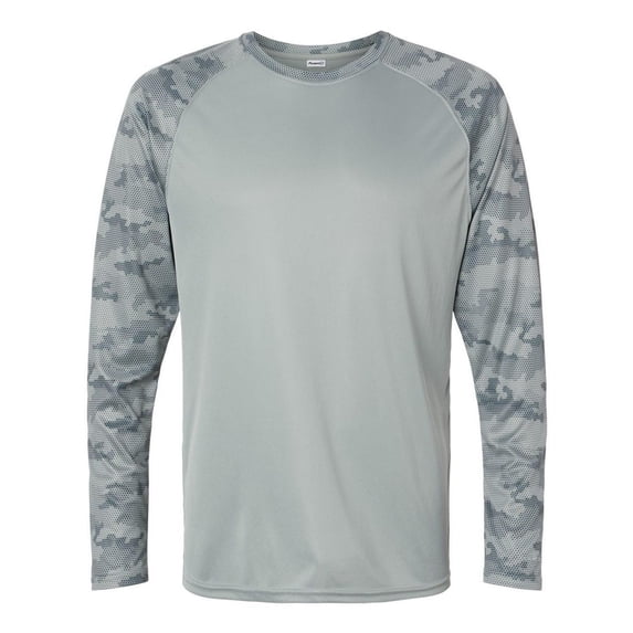 Paragon Cayman Performance Camo Colorblocked Long Sleeve T-Shirt