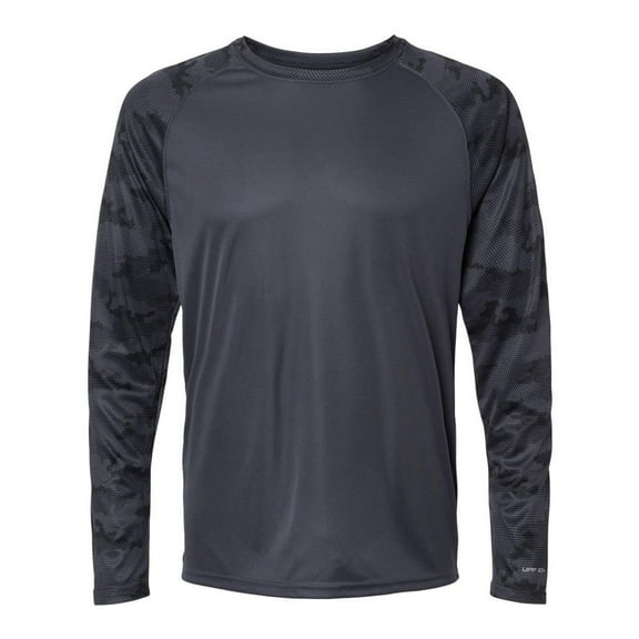 Paragon Cayman Performance Camo Colorblocked Long Sleeve T-Shirt