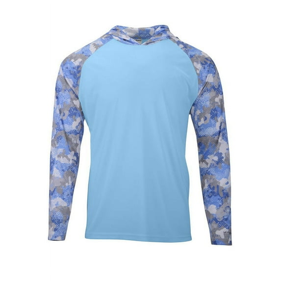 Paragon B14871258 Tortuga Extreme Performance Hooded T-Shirt, Blue Mist - 3XL