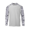 thumbnail image 1 of Paragon B14871352 Tortuga Extreme Performance Hooded T-Shirt, Aluminum - Extra Small, 1 of 2