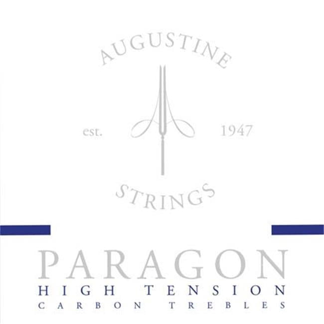 Augustine  Paragon Blue High Tension Carbon Treble Guitar Strings, Pack of 12