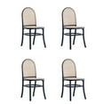 thumbnail image 1 of Manhattan Comfort Paragon 19.29" Wood Dining Chair in Black (Set of 4), 1 of 7