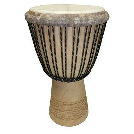 Paragon Heartwood Djembe Drum From Mali - 13x24 (Melina Wood) - Professional grade, Custom Tuned, New by Africa Heartwood Project