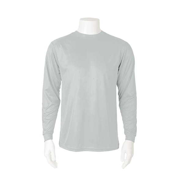 Paragon Long Islander Performance Long Sleeve T-Shirt, Aluminum - S