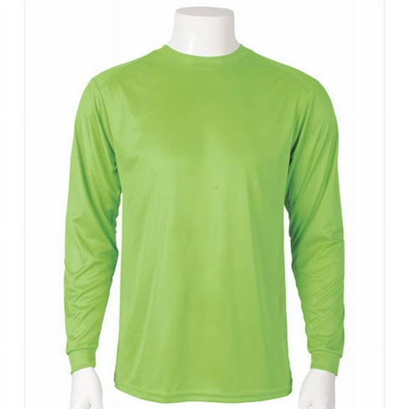Paragon Long Islander Performance Long Sleeve T-Shirt, Neon Lime - XL