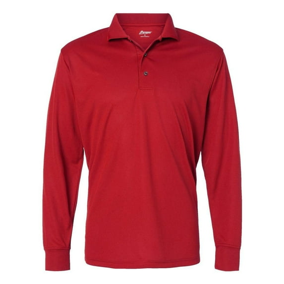Paragon Adult Long Sleeve Mesh Polo - Paragon