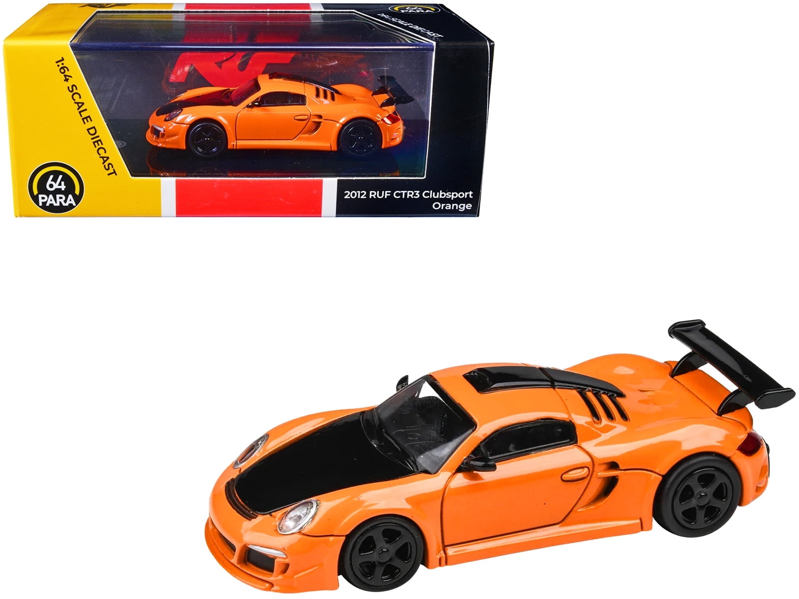 2012 RUF CTR3 Clubsport Orange with Black Hood 1 64 Diecast Model