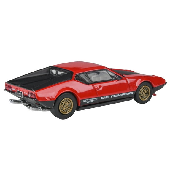 Paragon PA-55644 1972 De Tomaso Pantera Red & Black 1-64 Scale Diecast Model Car