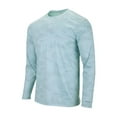 thumbnail image 1 of Paragon - Pompano Performance Camo Long Sleeve T-Shirt - 217 - Aqua Blue - Size: 3XL, 1 of 3