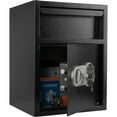 thumbnail image 1 of Paragon Safes Electronic Safe Deposit Box with Keypad and 2 Keys (Black), 1 of 19