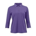 thumbnail image 1 of Paragon Women's Lady Palm Three-Quarter Sleeve Polo, Grape - 2XL, 1 of 3