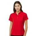 thumbnail image 1 of Paragon Women’s Saratoga Mini Mesh Performance Polo, 4-Button Placket Polyester Shirt, Red, S, 1 of 5