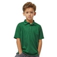 thumbnail image 1 of Paragon Youth Saratoga Performance Polo, Moisture-Wicking Microfiber Shirt, UPF 30+, Hunter Green, M, 1 of 5