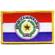Paraguay iron-on embroidered patch