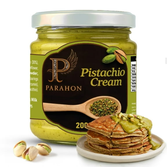 Parahon Premium Pistachio Cream Spread 200g - Paste for Dubai Chocolate & More