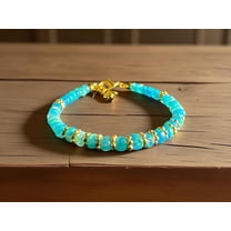 Paraiba Opal Bracelet: Handmade Gemstone Jewelry, Gold & Silver