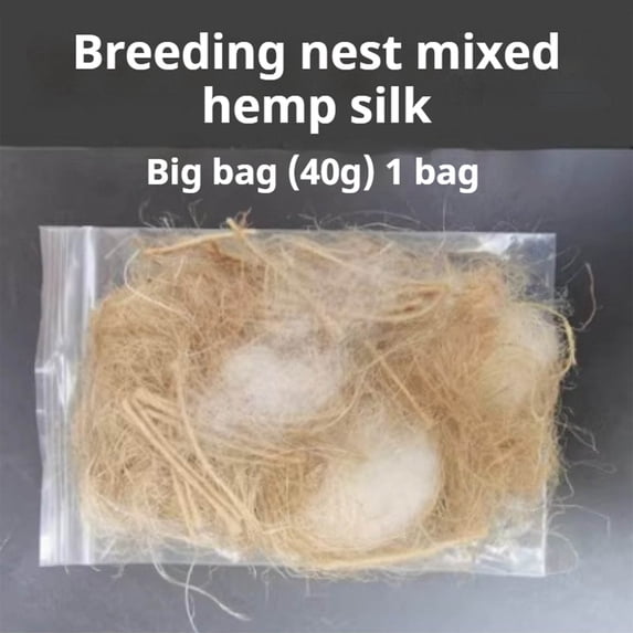 Parakeet Bird Cage Natural Jute Silk Raffia Wool Mixing Bird Nesting Materials 20G/40G for Budgie Finches Canaries Small Animal Bedding