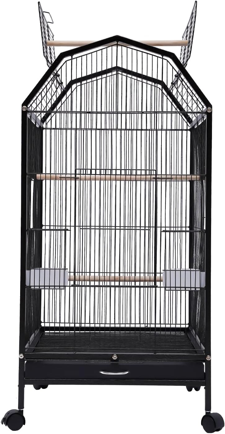 Curated visual reference: Fresh Look at Parakeet Bird Cage With Stand 40 Inch Open Top And