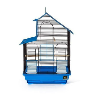Parakeet House Bird Cage, Blue