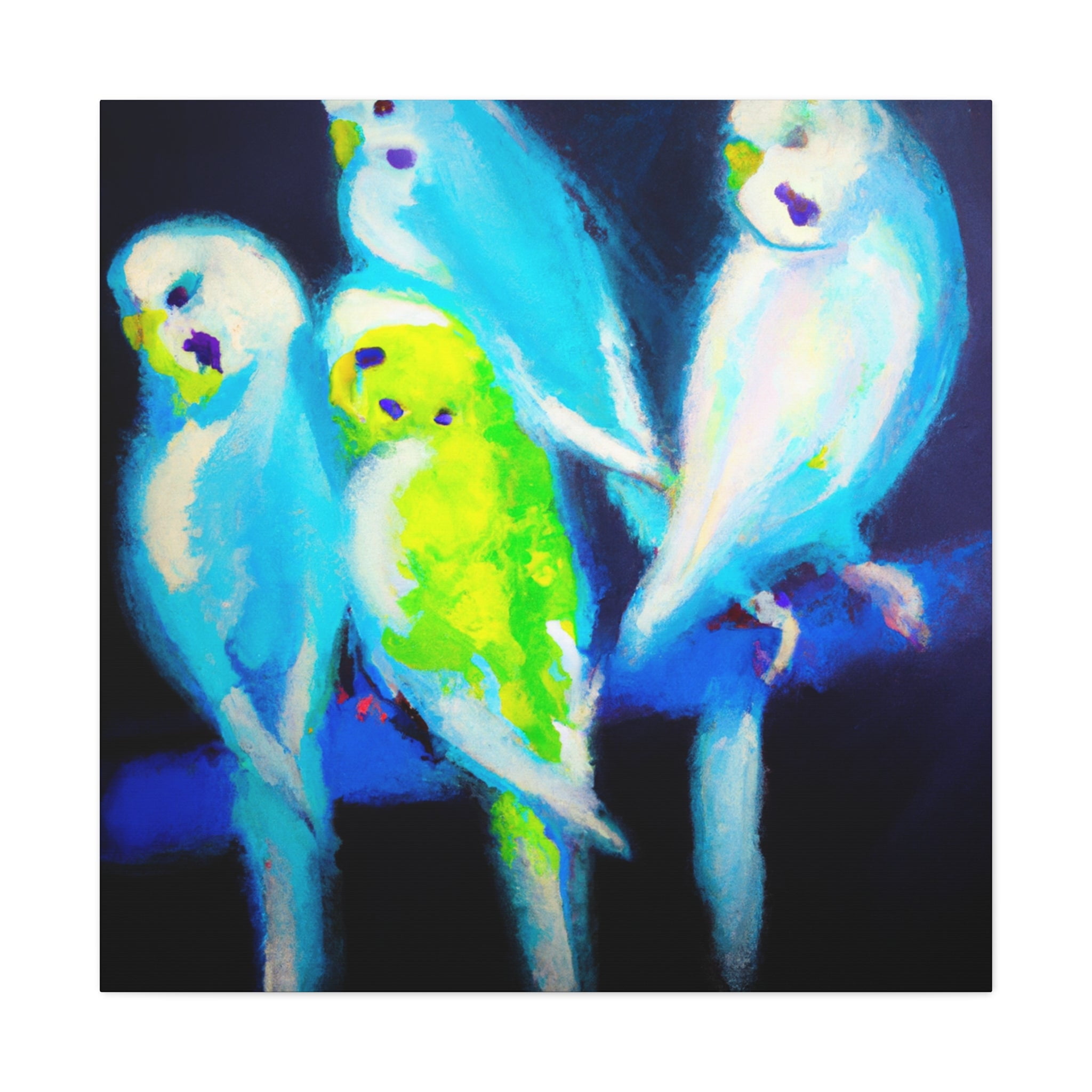 Parakeet Palette Colors Canvas