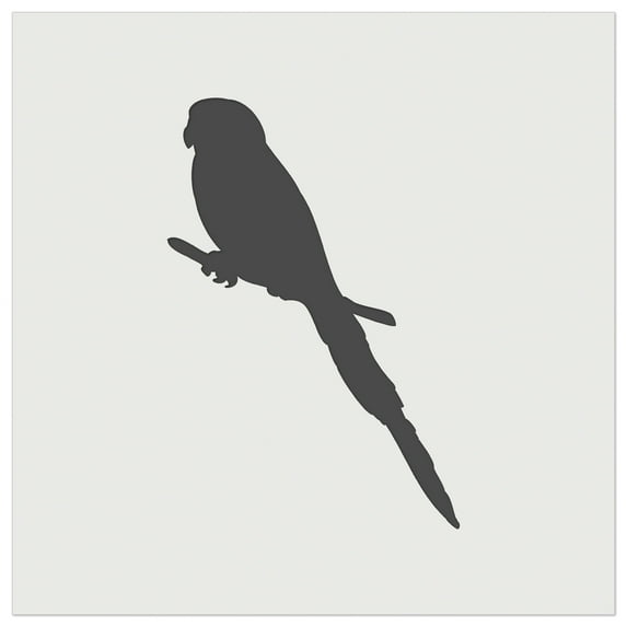 Parakeet on Branch Bird Solid DIY Cookie Wall Craft Stencil - 4.5 Inch