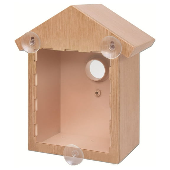 Parakeets Nest Parrots Breeding Bed Roof House Window-Mounted Birdhouse with Perch Roof Make Your Backyard a Haven-