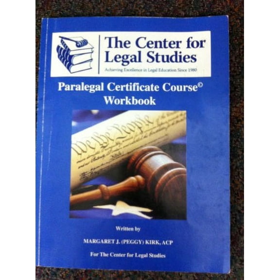 Pre-Owned Paralegal Certificate Course Workbook