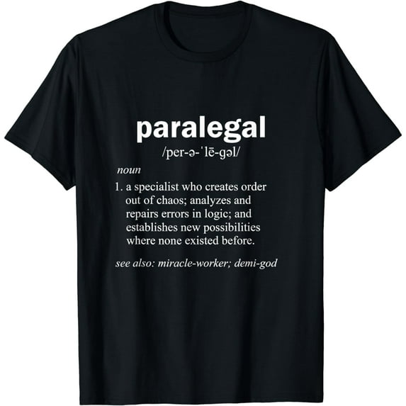 Paralegal Definition Funny Legal Assistant Gag Gift T-Shirt
