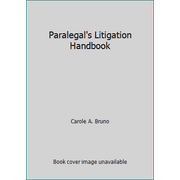Pre-Owned Paralegal's Litigation Handbook (Hardcover) 0876244258 9780876244258