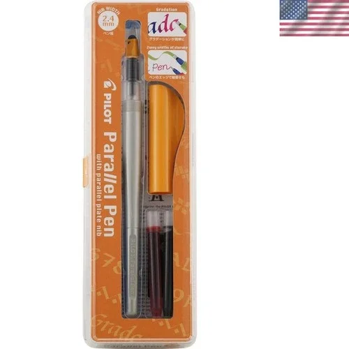 Parallel Calligraphy Pen Set, 2.4mm Nib with Black and Red Ink Cartridges 90051