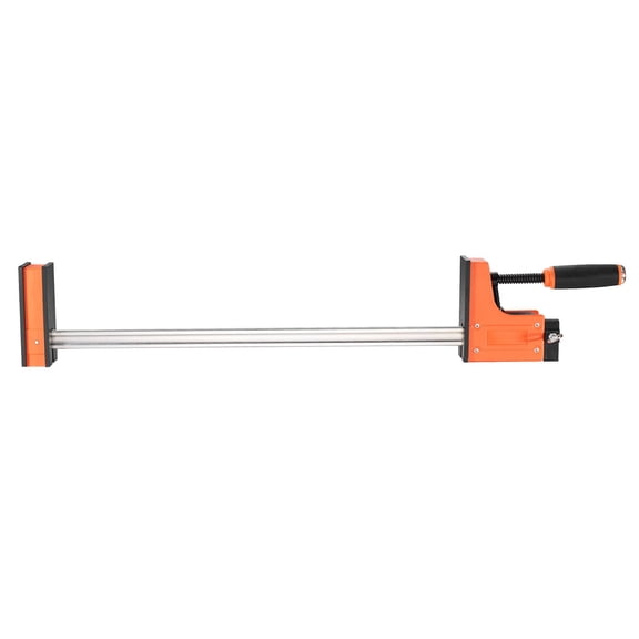 Parallel Clamp 30 Inch 2-Pack F Clamp 1500 lbs Heavy Carbon Steel with Plastic Jaws for Woodworking Metalworking Orange