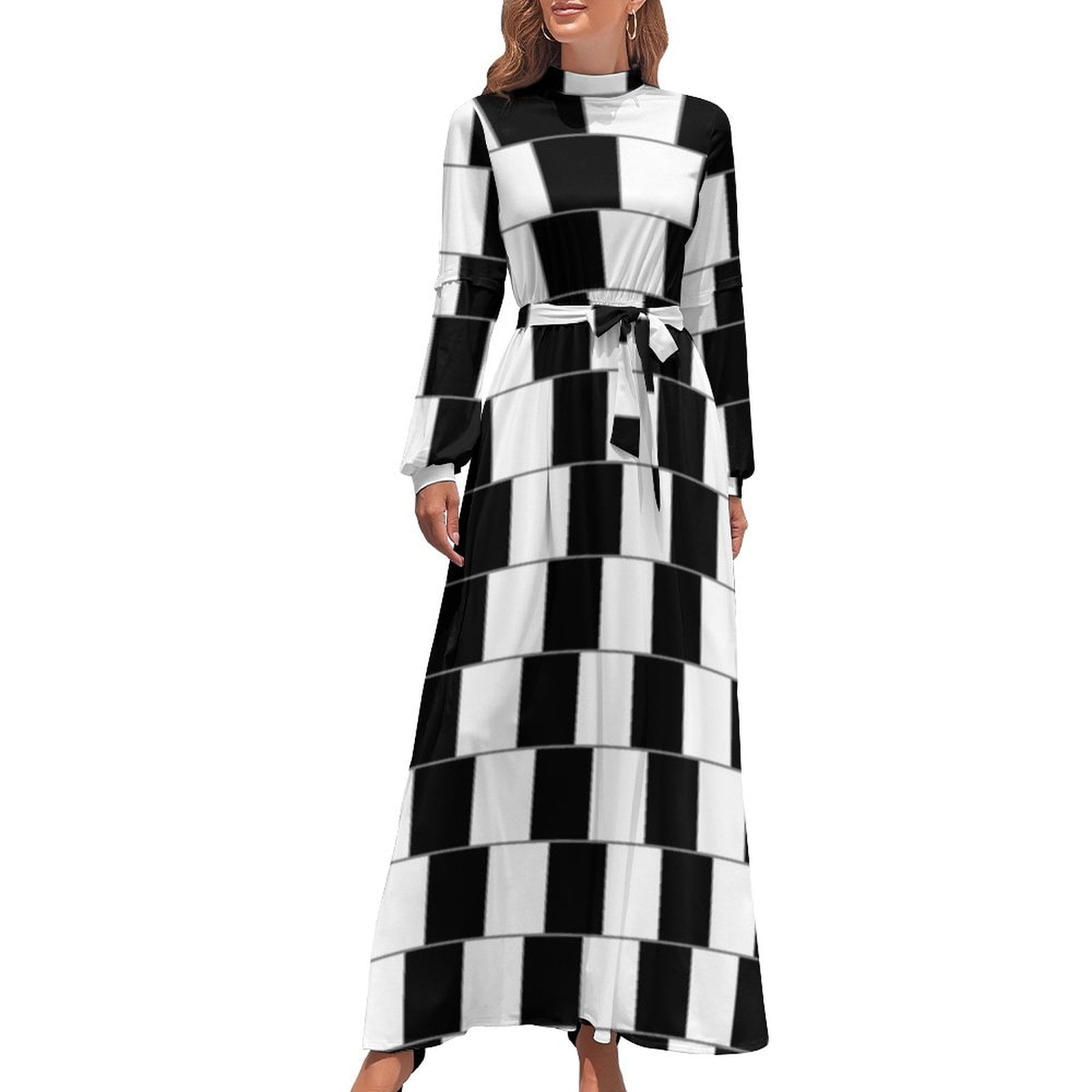 Parallel Lines Long Dress Dress for girls women long dresses - Walmart.com