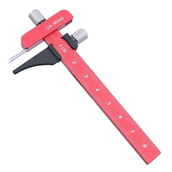 Parallel Scribing Craft Line Ruler Carving Metal Rule  for Gundam Model Building, DIY Model Craft Tool Accessory Part