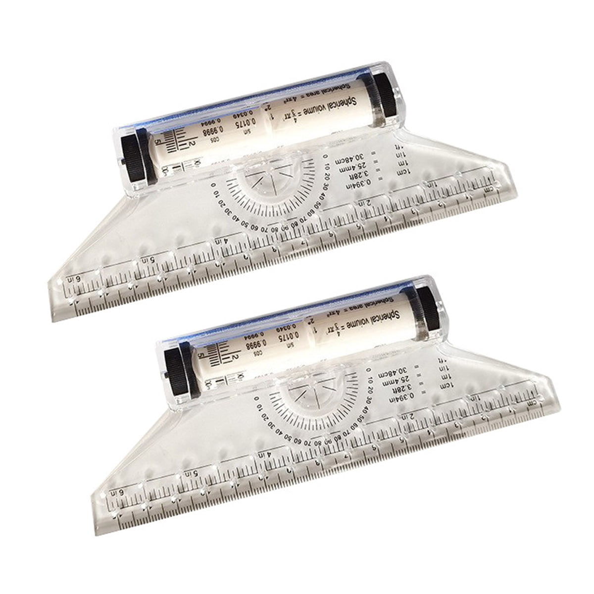 Parallel ruler, multifunctional drawing design ruler for measuring