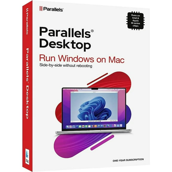Parallels Desktop 19 Standard Edition Virtual Machine Software for Mac, 1-Year Subscription, Download