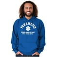 thumbnail image 1 of Paramedic Badass Life Saver EMT Unisex Plus Fleece Graphic Hoodie Brisco Brands 5X, 1 of 5