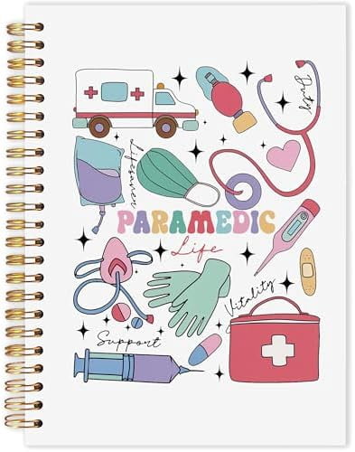 Paramedic Doctor Nurses Spiral Notebook, Gifts for Paramedics ...