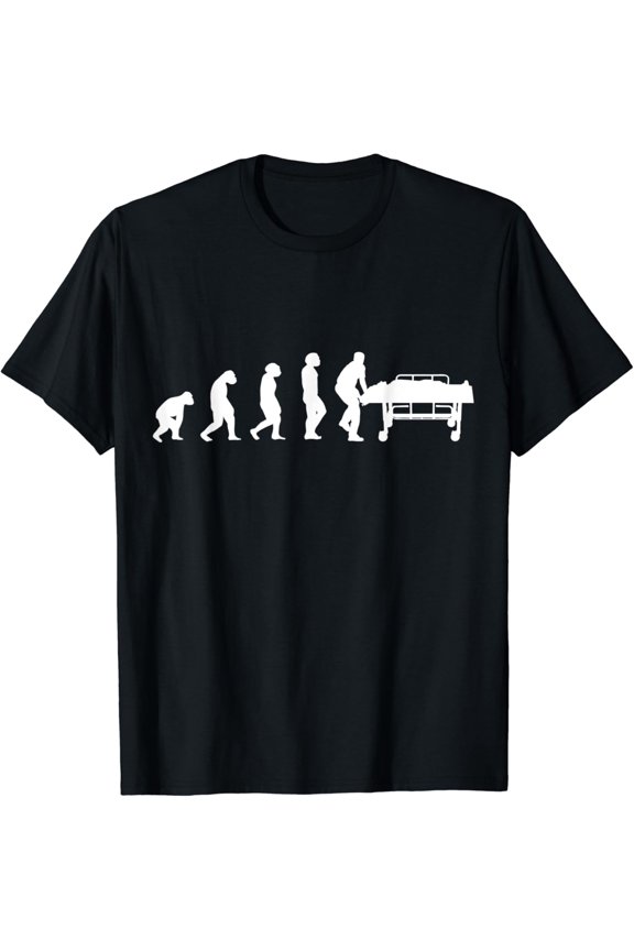 Paramedic Evolution Medical Service Ambulance Profession Job T-Shirt