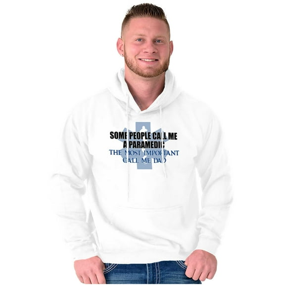 Paramedic Father People Call Me Dad Men's Big & Tall Graphic Hoodie Brisco Brands 3X