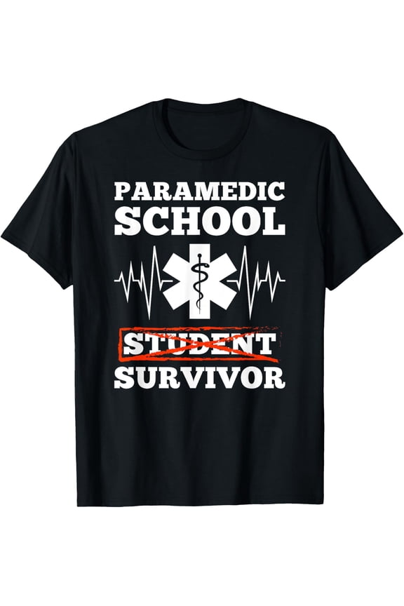 Paramedic School Survivor Funny EMS Student Gift T-Shirt