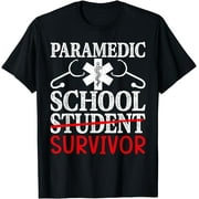 CORATO Paramedic School Survivor Funny EMS Student Graduation T-Shirt