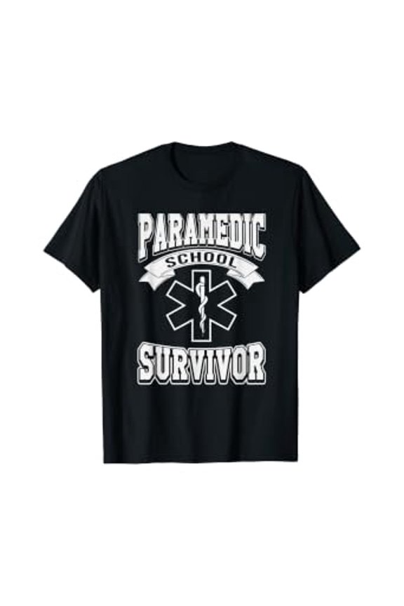 Paramedic School Survivor funny EMS Student Gift T-Shirt