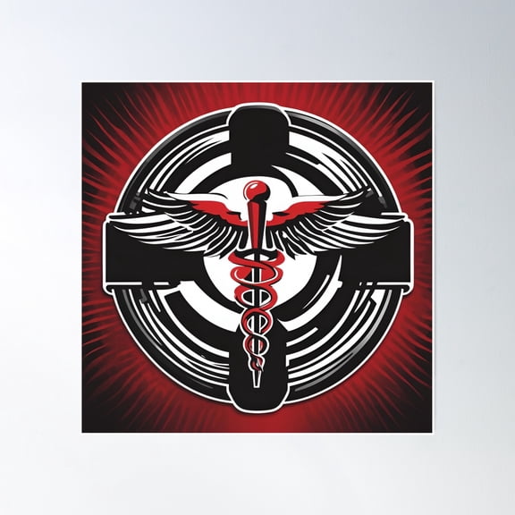 Paramedic Superpower Poster Wall Art, Modern Wall Decor, 16x16 UNFRAMED