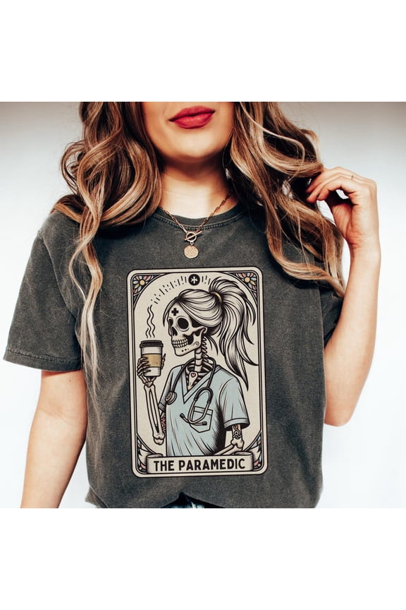 Paramedic Tarot Card Emt First Responder Witchy T-Shirt