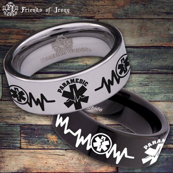 Paramedic Tungsten Carbide Ring