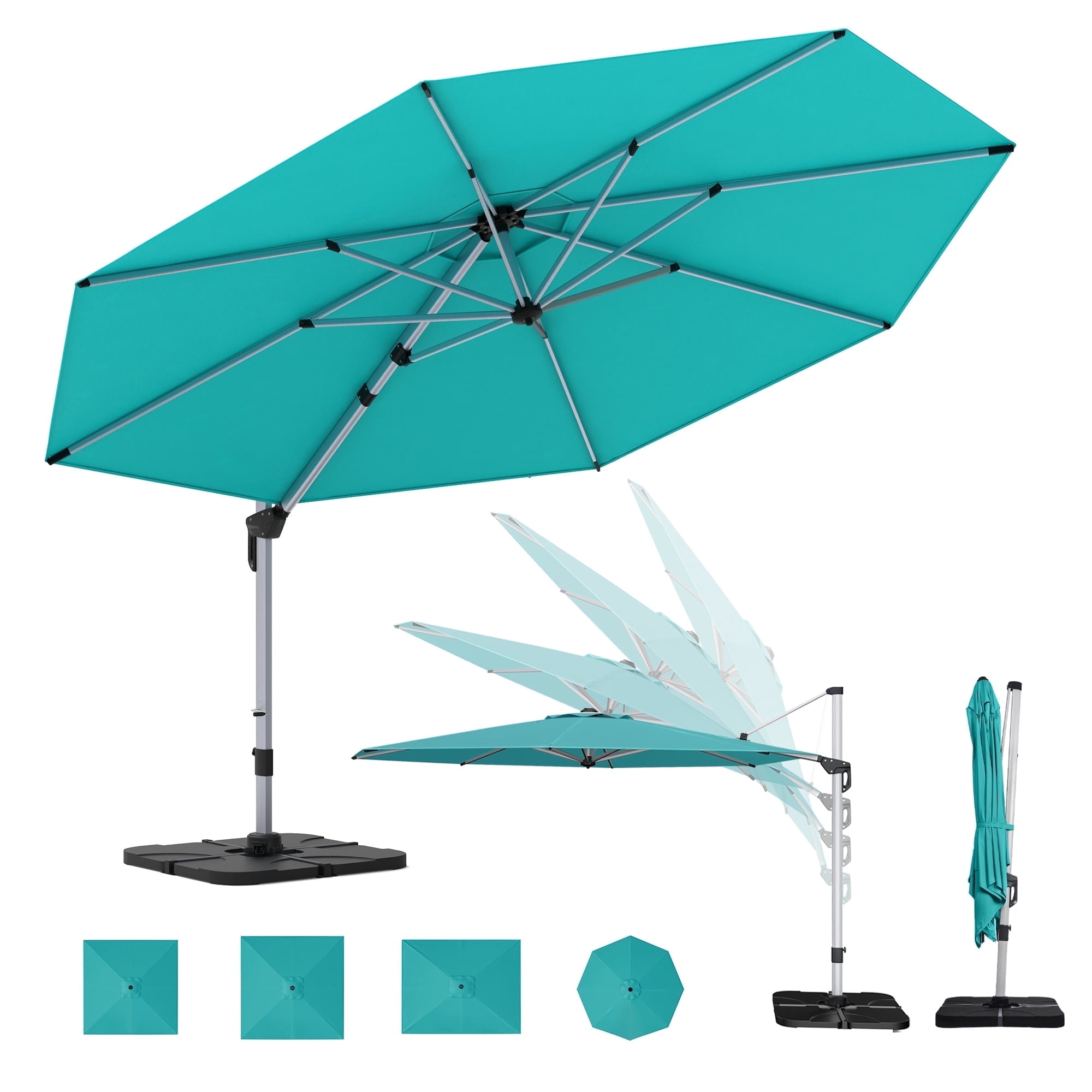 10 sunbrella patio umbrella PURPLE LEAF Premium Patio Umbrella Classic SUNBRELLA Cantilever Umbrellas