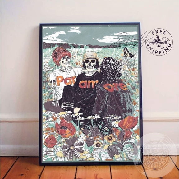 Paramore Poster, Alternative Rock Band Wall Art Print