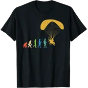 Paramotor Evolution Motor Paraglider Pilots Thermal Flying T-Shirt, Vintage Birthday Gift